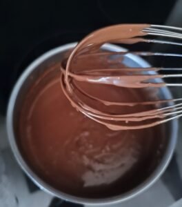 texture de la crème au chocolat