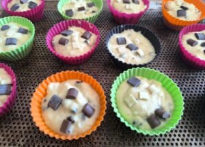 Muffins prêt à être enfouner à 180°c