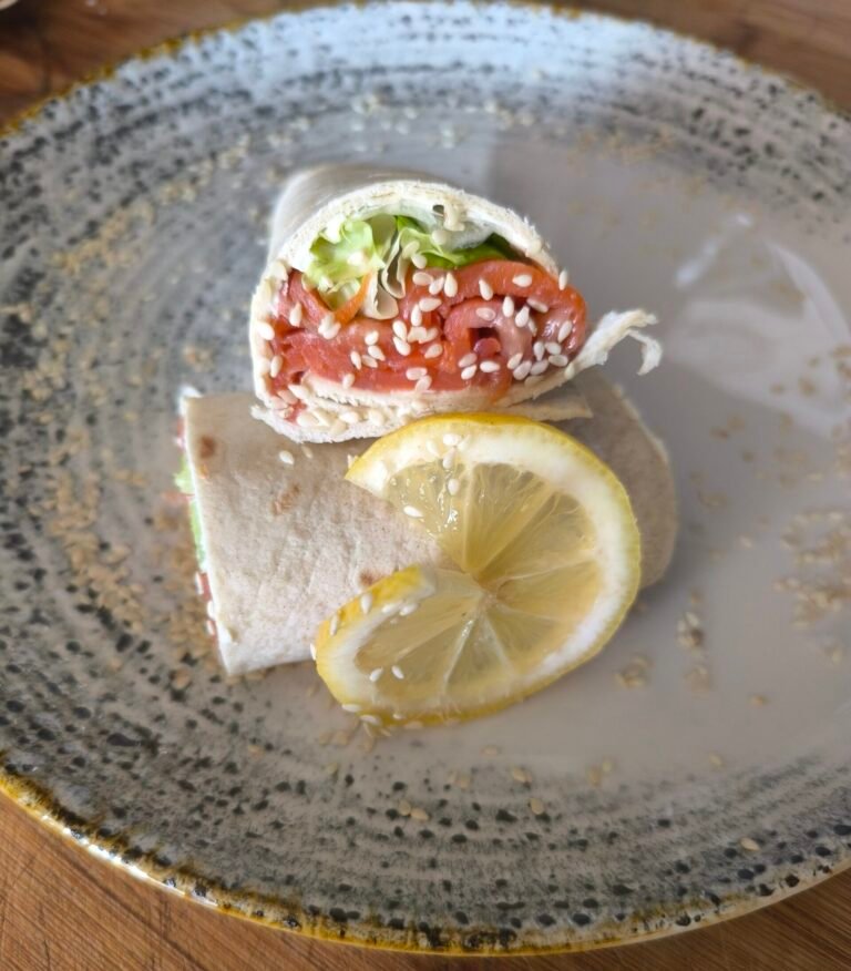 Wrap à la truite fumée, recette rapide et légère