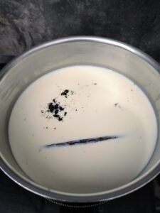 lait+vanille pour le riz au lait